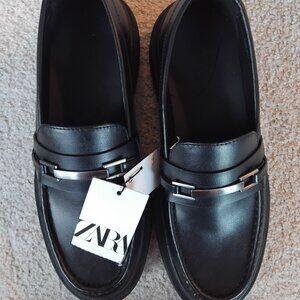 ZARA loafer -  Black shoes - new with tags - USA size8 / EUR size 41